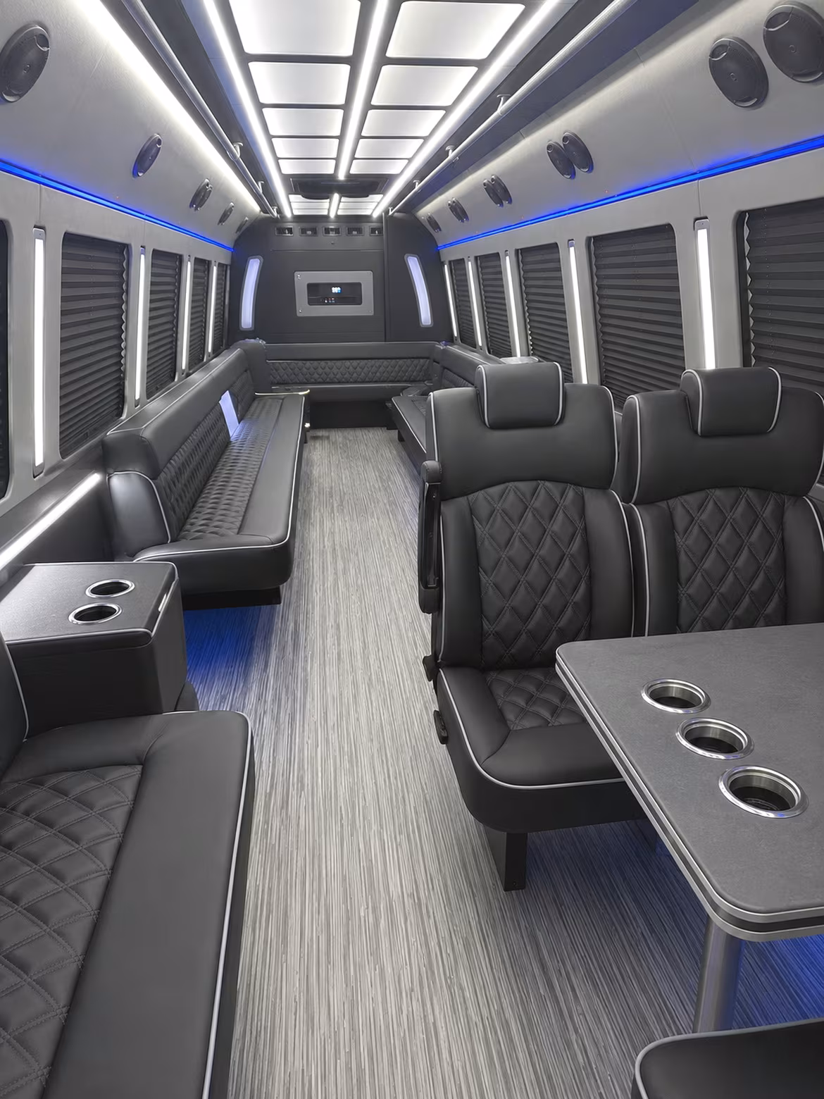 louisville 25 passenger party bus inside