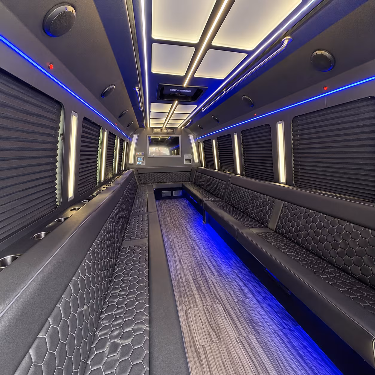 louisville 30 passenger party bus interior