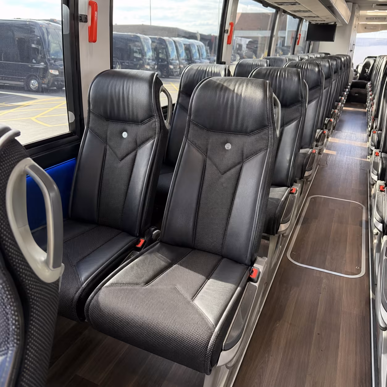 louisville 40 passenger charter bus interior