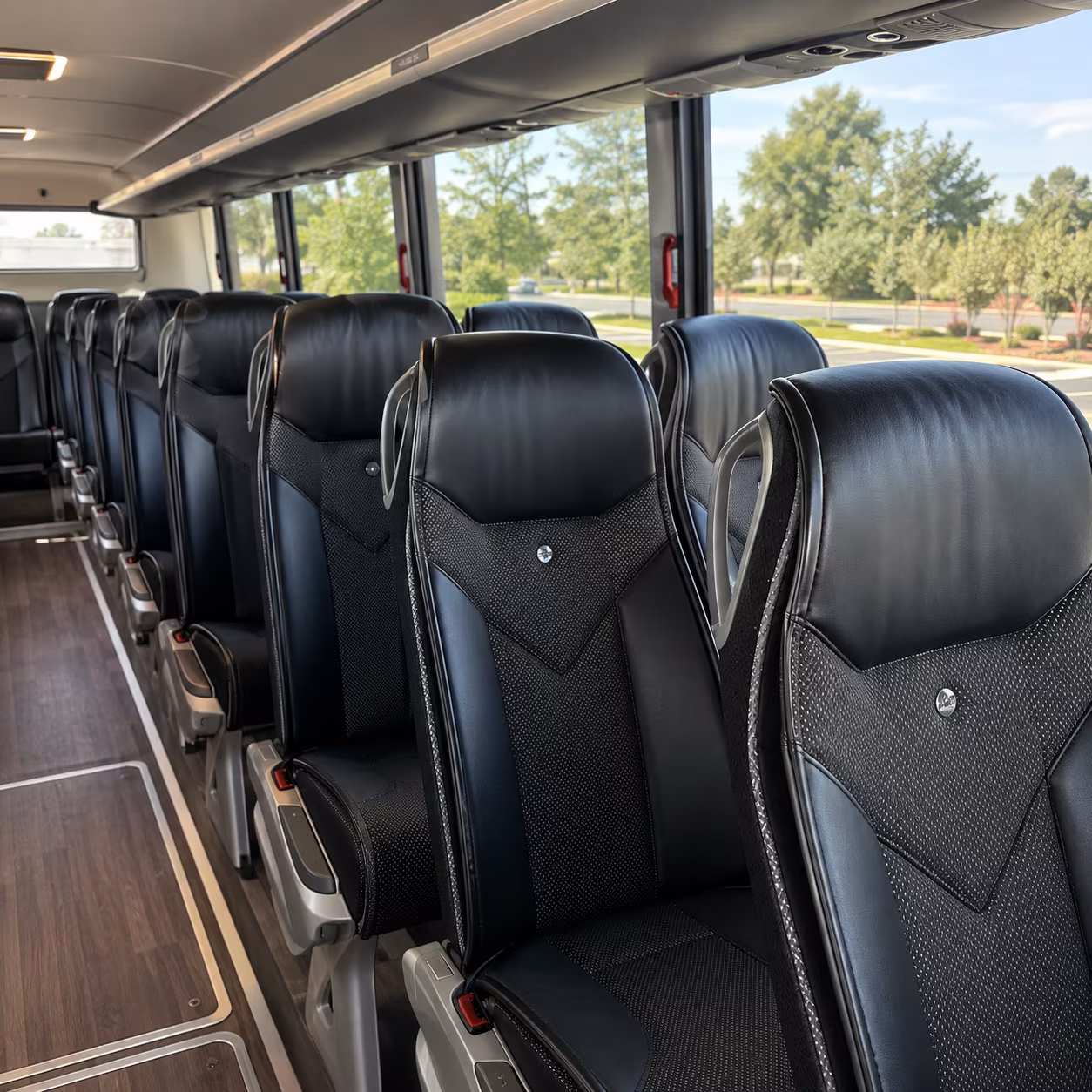 louisville 45 passenger charter bus interior