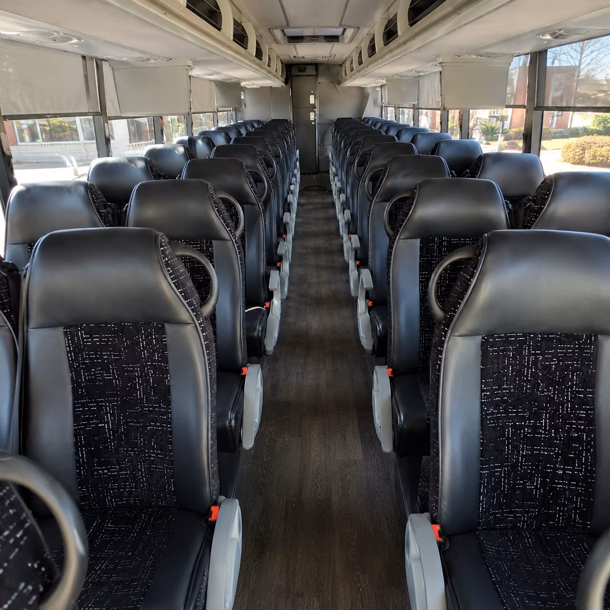 louisville 54 passenger charter bus inside