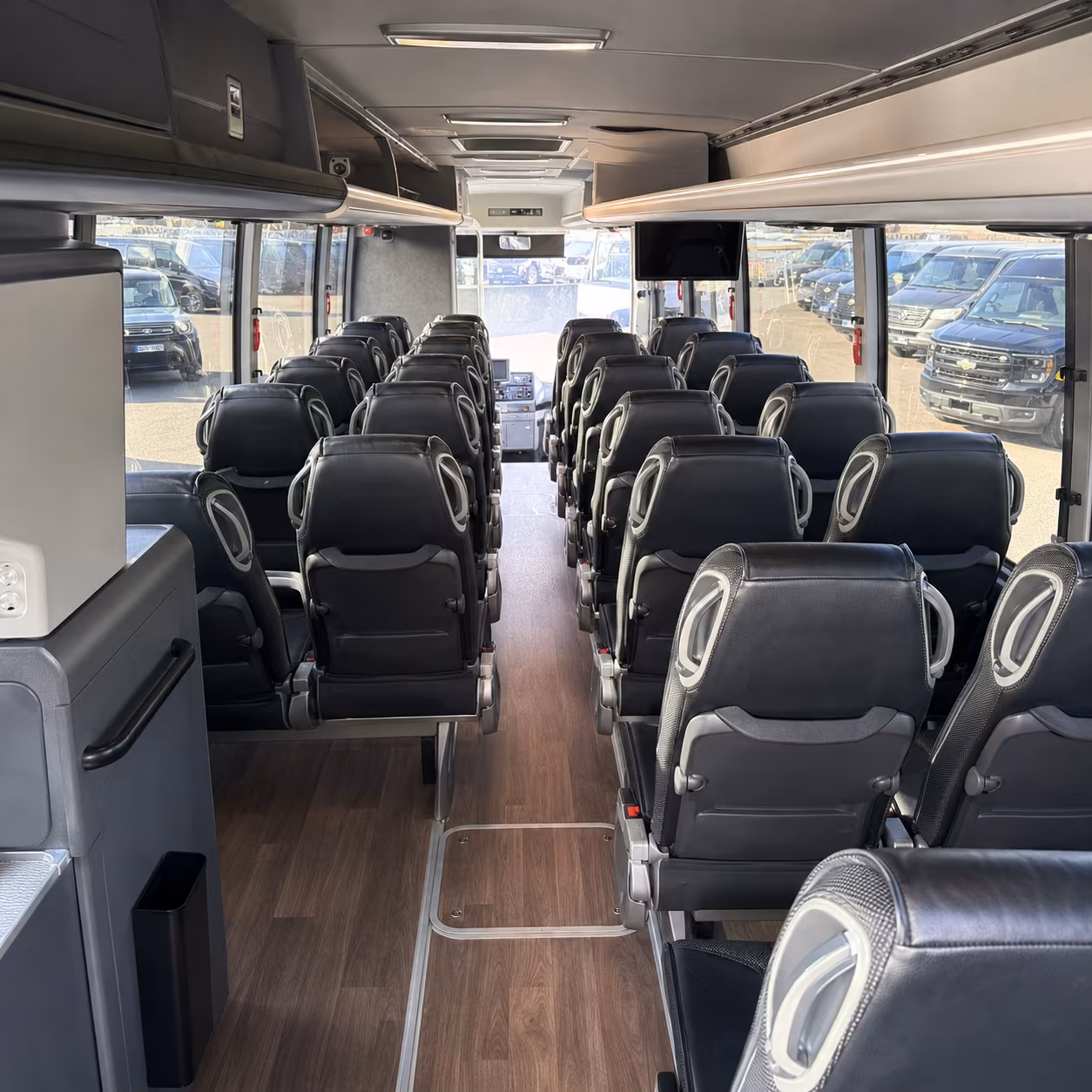 louisville charter bus inside