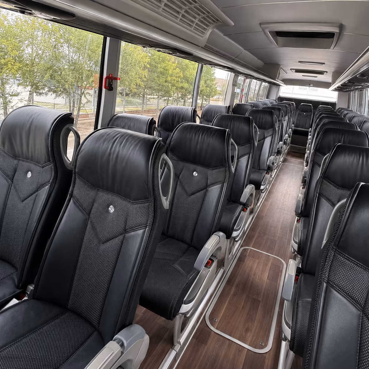 louisville charter bus interior